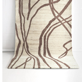 Isla Natural Wave Lines Pattern Wool Rug