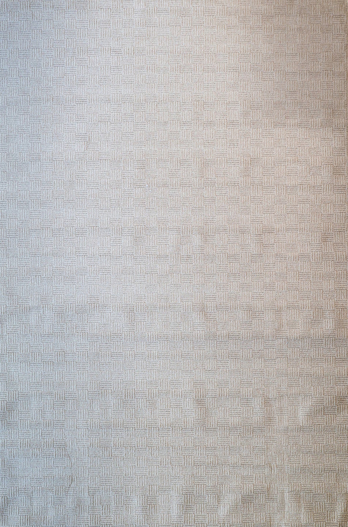 Callavi Beige Box Pattern Flatweave Rug