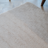 Callavi Beige Box Pattern Flatweave Rug