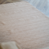 Callavi Beige Box Pattern Flatweave Rug