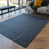 Callavi Charcoal Box Pattern Flatweave Rug