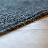 Callavi Charcoal Box Pattern Flatweave Rug