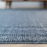 Callavi Charcoal Box Pattern Flatweave Rug