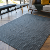 Callavi Charcoal Contemporary White Dots Rug