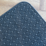 Callavi Charcoal Contemporary White Dots Rug