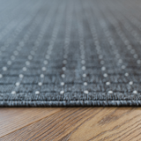 Callavi Charcoal Contemporary White Dots Rug