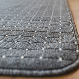 Callavi Charcoal Contemporary White Dots Rug