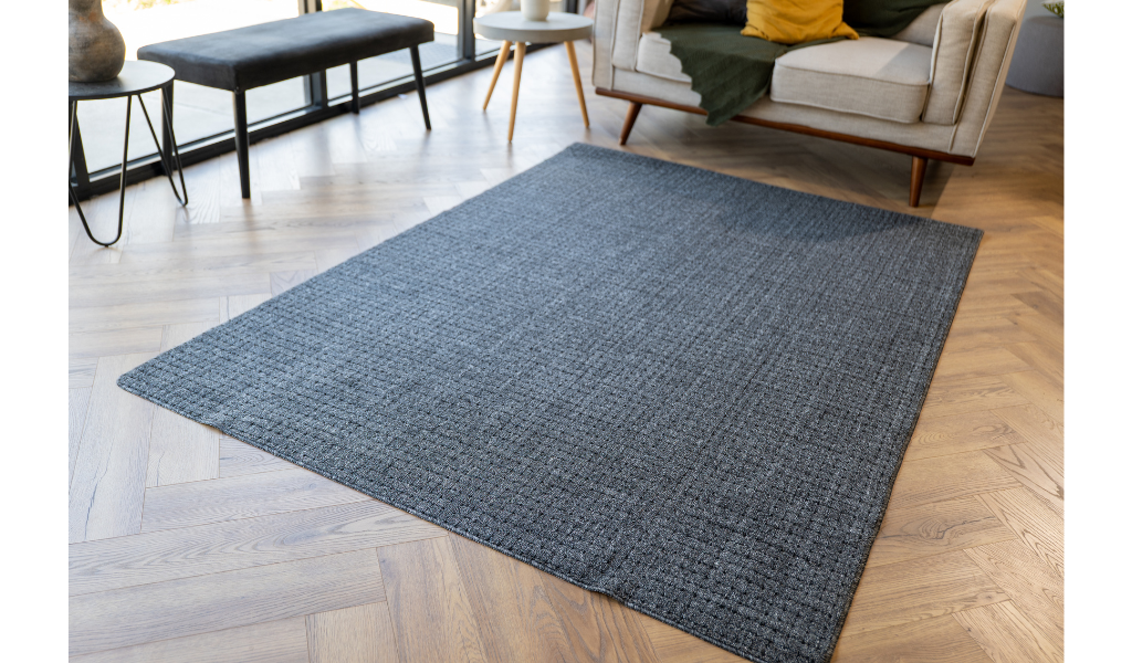 Callavi Charcoal Modern Black Dots Rug