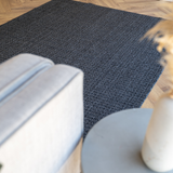 Callavi Charcoal Modern Black Dots Rug