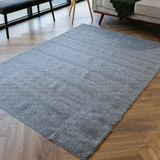 Callavi Grey Box Pattern Flatweave Rug