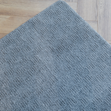Callavi Grey Box Pattern Flatweave Rug