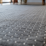 Callavi Grey Contemporary White Dots Rug