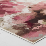 Carmie Rose Pink and Beige Blossom Rug