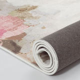 Carmie Rose Pink and Beige Blossom Rug