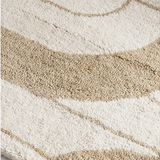Isla Ivory Sand Retro Loop Wool Rug