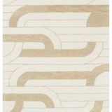 Isla Ivory Sand Retro Loop Wool Rug