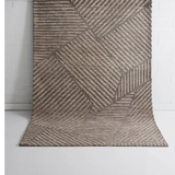 Isla Brown Linear Grid Rug