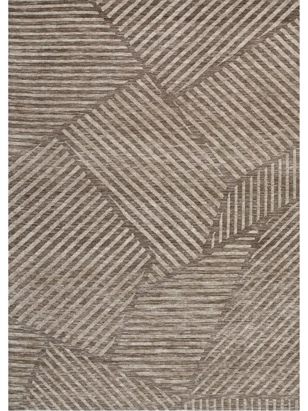Isla Brown Linear Grid Rug