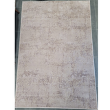 Costa Pink Taupe Ornate Embossed Textured Rug
