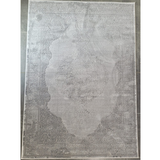 Costa Grey Ornate Medallion Bordered Rug