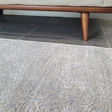 Costa Grey Ornate Medallion Bordered Rug