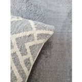 Costa Grey Ornate Medallion Bordered Rug