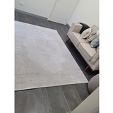 Costa Silver Ornate Medallion Bordered Rug