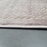 Costa Pink Taupe Ornate Medallion Bordered Rug