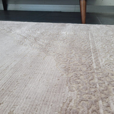 Costa Pink Taupe Ornate Medallion Bordered Rug