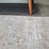 Costa Grey Ornate Transitional Textured Rug