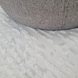 Costa Silver Abstract Lines Textured Rug