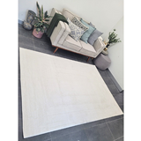 Costa Modern Textured Ivory Cream Rug