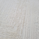 Costa Modern Textured Ivory Cream Rug