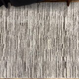 Cresta Ivory Grey Linear Textured Rug