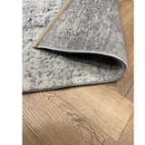 Cresta Black and Cream Blue Washed Abstract Rug