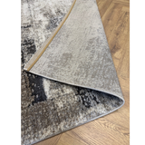 Cresta Beige Grey Block Pattern Abstract Rug