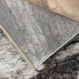 Cresta Beige Grey Marble Fractured Abstract Rug