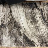 Cresta Beige Grey Marble Fractured Abstract Rug