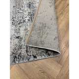 Cresta Ivory Grey Distressed Abstract Rug