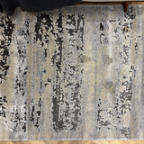 Cresta Grey Blue Marble Wash Contemporary Abstract Rug