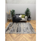 Cresta Grey Blue Marble Wash Contemporary Abstract Rug