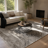 Cresta Beige Swirl Loop Lines Rug