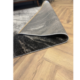 Cresta Charcoal Beige Contour Lines Rug