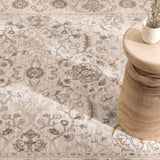 Del Ivory Floral Vine Rug