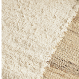 Isla Natural Ivory Rounded Geometric Wool Rug