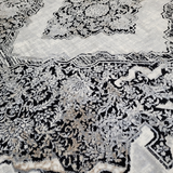 Diana Cream Black Medallion Transitional Rug