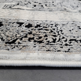Diana Cream Black Medallion Transitional Rug