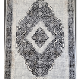 Diana Cream Black Medallion Transitional Rug