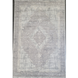 Diana Light Grey Medallion Transitional Rug