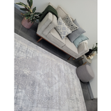Diana Light Grey Medallion Transitional Rug